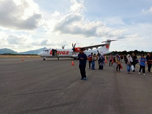 Maskapai Wings Air Mendarat Di Bandara Letung