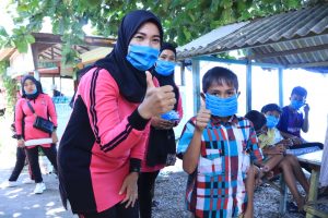 Istri Kapolres Anambas Tinjau Desa Tangguh Nusantara