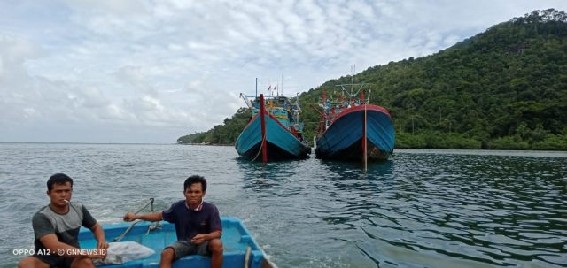 Kapal Pukat Mancing Lokasi Karang Tua