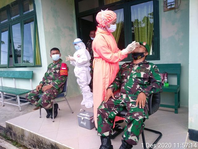 Ini Hasilnya Swabtes bagi 15 Prajurit TNI AD Anambas Setelah Kembali Dari Natuna