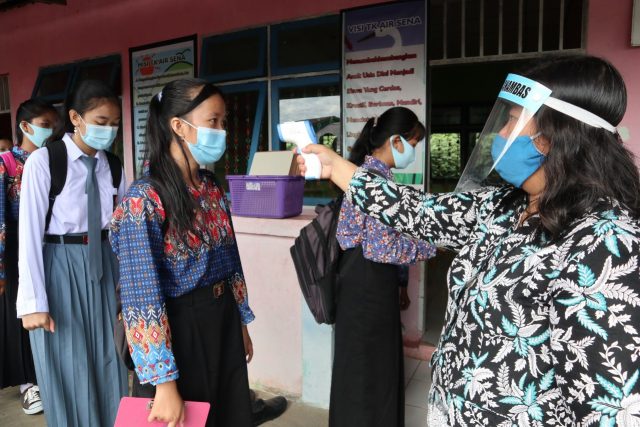 Metode Siswa SMKN 1 Anambas Ujian Saat Pandemi