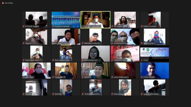 Diskominfo Gelar Webinar Bersama Wartawan Terkait Perbup