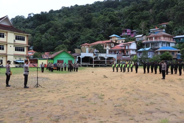 Polres Anambas Apel Gelar Pasukan Dalam Rangka Operasi Lilin Seligi 2020