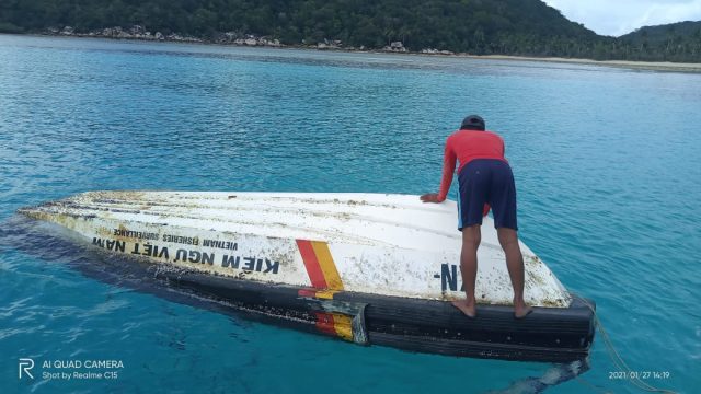 Speedboat Bertuliskan Kiem Ngu Viet Nam Ditemukan Nelayan Desa Sunggak