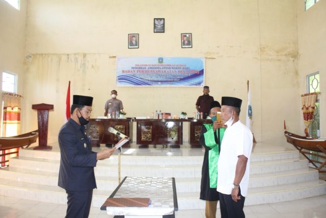 Camat Siantan Timur Lantik BPD Pasca PAW