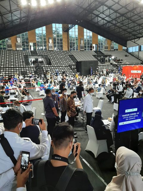 5.512 Wartawan Diberi Vaksin Covid-19 Dihadiri Presiden RI