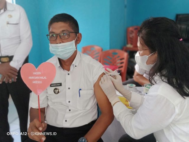 Warga Anambas Antusias Lakukan Vaksin