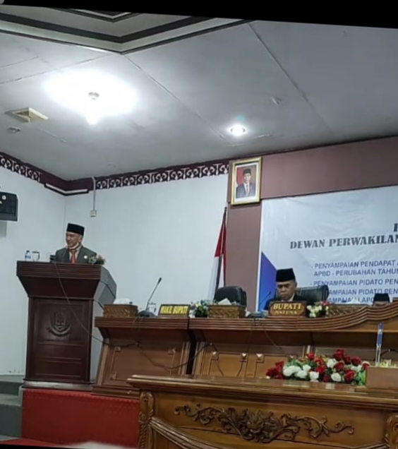 Bupati Natuna Sampaikan 1,18 T APBD-Perubahan 2021 Kepada DPRD