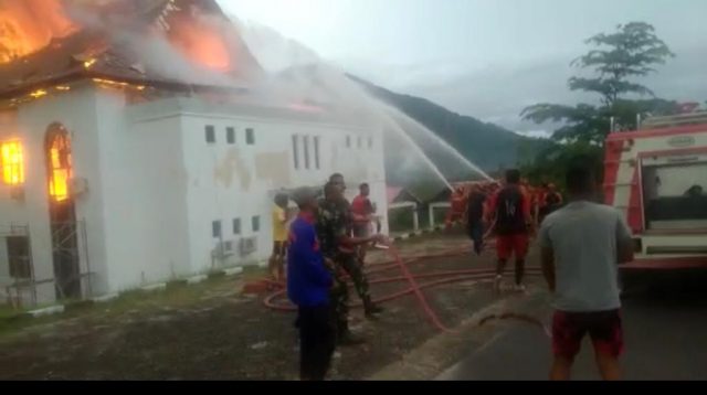 Ini Penyebab Sementara Atas Kebakaran Kantor Dinas Natuna