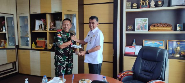 Jalin Silahturahmi Danlanud Kunjungi Pemkab Natuna