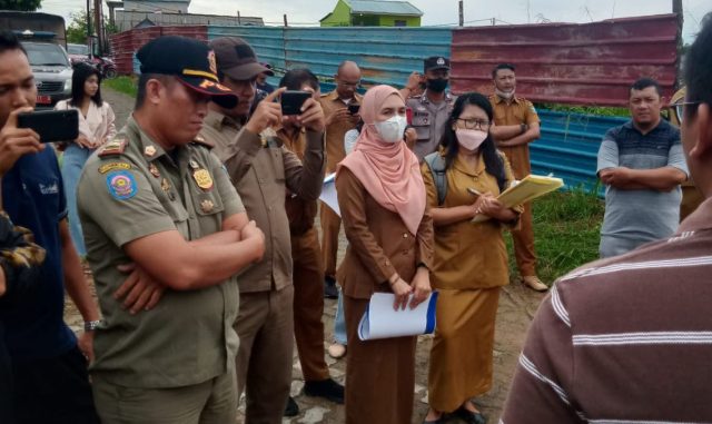 Tak Berizin Dan Akibatkan Luapan Lumpur, Aktivitas Pengembang Perumahan Di Kelurahan Tanjunguban Utara Dihentikan