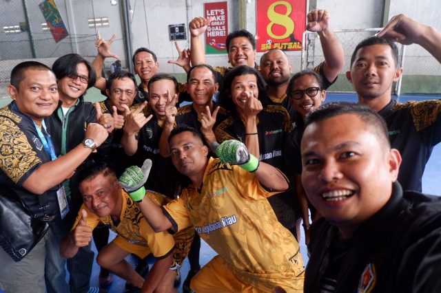 Awali Pertandingan Di Porwanas Ke XIII, Tim Futsal Kepri Laga Melawan Tim Kalimantan Tengah