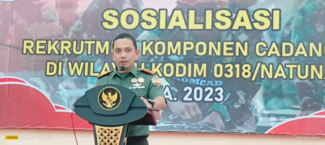 Kodim 0318 Natuna Sosialisasi Rekrutmen Komponen Cadangan