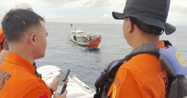 Alut KN SAR Sasikirana Dikerahkan Mencari Seorang ABK dilaporkan Hilang