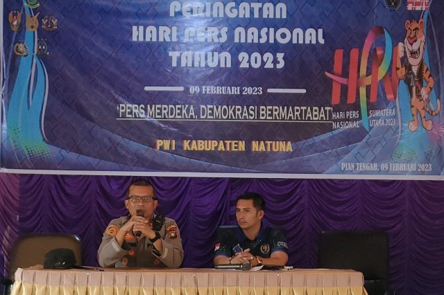 Momen Peringatan HPN, Polres Natuna Turut Memberikan Penyuluhan Hukum