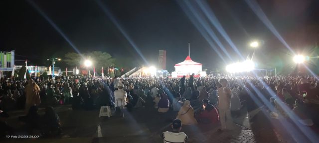 Ribuan Masyarakat Padati Tabligh Akbar Peringatan Isra’ Mi’raj Nabi Muhammad SAW