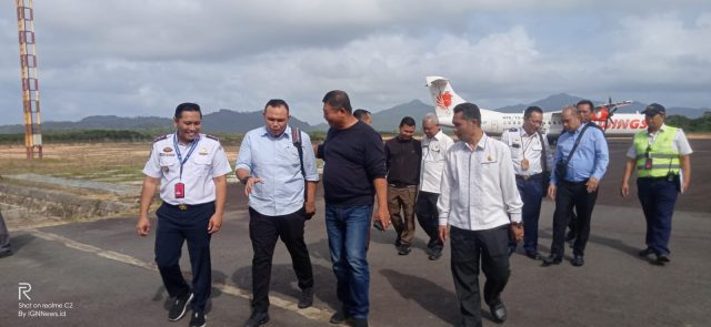 Kajari Tinjau Progres Pembangunan Bandara Letung