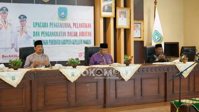 Bupati Anambas Lantik 68 Pejabat Baru untuk Meningkatkan Etos Kerja