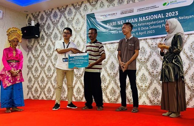 Bantu Perlindungan Saat Melaut, PT BRC Bayar BPJS Ketenagakerjaan 66 Nelayan Bintan