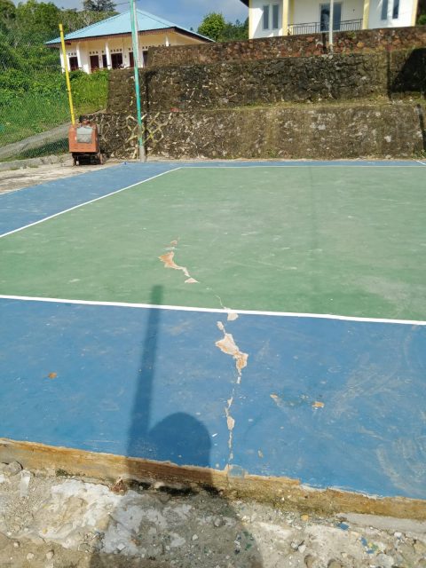 Rehab Lapangan Volley Desa Persing Sarat Pengelembungan Anggaran, TPK Minta Inspektorat Lingga Audit Investigasi