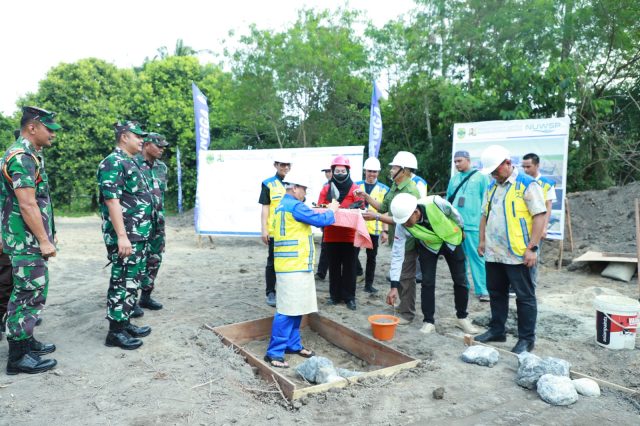 Bersama BPPW Kepri, Pemkab Lingga Ground Breaking Optimalisasi SPAM di Kecamatan Singkep Pesisir