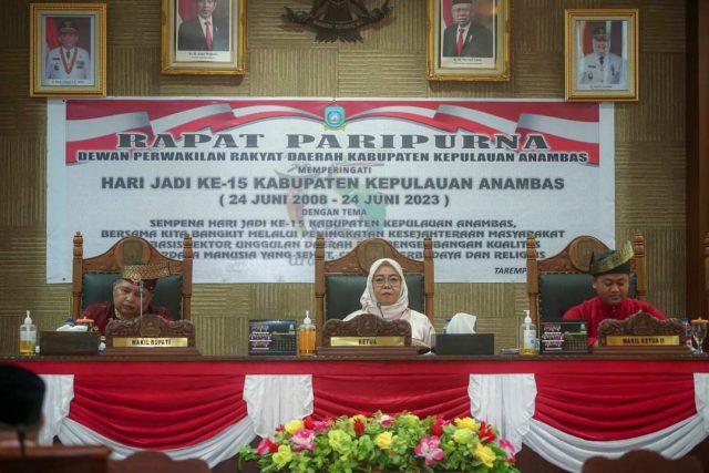 DPRD Gelar Rapat Paripurna Istimewa Tentang Hari Jadi Anambas ke 15, Ini Maknanya
