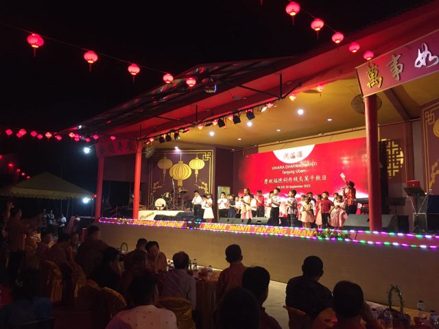 Vihara Dharma Shanti Tanjunguban Rayakan Festival Kue Bulan, Tokoh Lintas Agama Dan Pemuda Turut Ramaikan