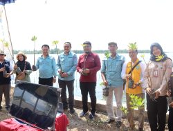 Gerakan Sinergi Reforma Agraria 2024, Kantah Bintan Tanam Ratusan Bibit Mangrove Di Desa Busung
