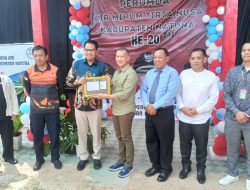 Momen Hari Jadi ke-20 Perumda Tirta Nusa Launching Pembayaran Melalui PT. Pos