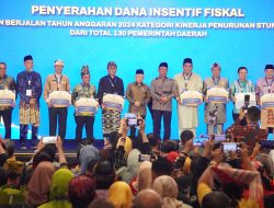 Bupati Bintan Terima Penghargaan Insentif Fiskal Percepatan Penurunan Stunting Dari Wakil Presiden