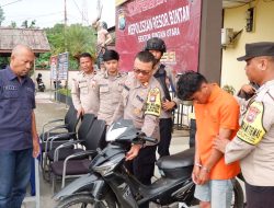 Sempat Dorong Sepeda Motor Sejauh 3 Kilometer, Pelaku Curanmor Akhirnya Dibekuk Anggota Polsek Bintan Utara