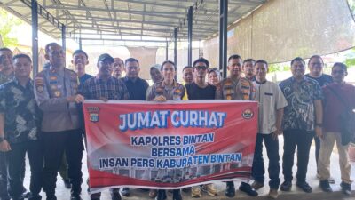 Jum’at Curhat Bersama Awak Media, Kapolres Bintan Pererat Komunikasi Dan Jaring Informasi Kamtibnas