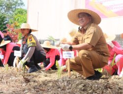 Launching Program Pekarangan Pangan Lestari, Kapolres Dan Sekda Bintan Ajak Masyarakat Bercocok Tanam Dari Rumah