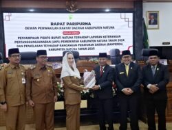 Bupati Sampaikan LKPJ Tahun 2024 di Rapat Paripurna DPRD Natuna