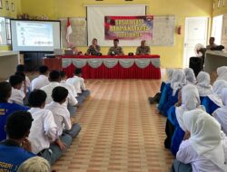Satbinmas Polres Bintan Sambangi SMAN 1 Telukbintan, Beri Pencerahan Bahaya Narkoba