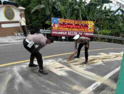 Tumpahan Solar di Jalan Raya Tarempa Resahkan Warga, Polisi Diminta Tindak Tegas Pengangkut BBM Lalai
