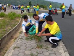 Wakil Bupati Anambas Pimpin Gotong Royong Massal di Masjid Agung Baitul Ma’mur