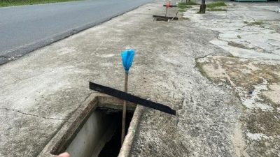 Rayap Besi Mulai Resahkan Warga Tanjunguban, Enam Penutup Parit Kena Gondol