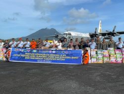 Lanud RSA Membantu Fasilitasi Pengiriman Bantuan Kemanusiaan Dari Masyarakat Natuna