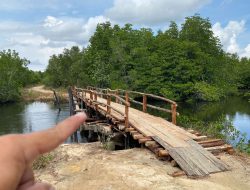 Alhamdulillah, Jembatan Penghubung Kampung Beringin-Simpang Desa Kuala Sempang Sudah Dapat Dilalui Kembali