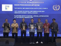 BP Batam Raih Bintang 5 Top Digital Awards 2025, Kepala BP Batam Amsakar Achmad Top Leader Implementasi Digital