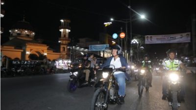 Perkuat Kamtibmas, Bupati Taufik dan Forkopimda Asahan Patroli Motor Susuri Kota Kisaran