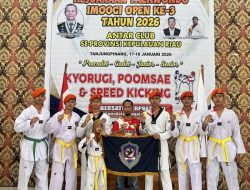 Kontingen Yon Arhanud 14 Pasgat Borong Tujuh Medali Di Kejuaraan Taekwondo Imogi Open III Kepri