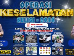 Polres Natuna Gelar Ops Keselamatan Seligi, Jelang Operasi Ketupat Ramadhan 2026