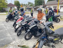 Sebanyak 58 Unit Kendaraan Roda Dua Terjaring Dalam Operasi Keselamatan
