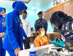 Bhakti Sosial Lanal Bintan Bagikan 130 Paket Sembako Dan Pemeriksaan Kesehatan Gratis