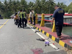 Dua Anak Meninggal Ditempat Usai Kecelakaan Tunggal di Jembatan Desa Kelanga