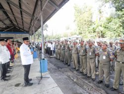 Lis Darmansyah Beri Pesan Personil Harus Tegas Namun Humanis Di Apel HUT Satpol PP