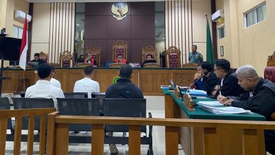 Empat Terdakwa Perkara Korupsi PNBP UPP Tanjunguban Dituntut JPU Penjara 14 Tahun