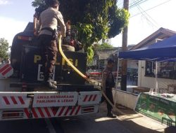 Mobil Tangki Air Milik Polres Natuna Siap Salurkan Air Bersih Gratis, Tinggal Hubungi 110